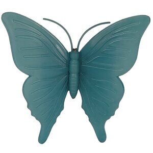 KD Denmark Blue Early Plastic Butterfly Pin Brooch, Signed M84